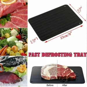 Fast Defrosting Metal Tray Rapid Defrost Plate Quick Thawing Frozen Meat Kitchen