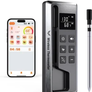 Wireless Meat Thermometer Digital 800FT Long Range Bluetooth Remote Monitoring